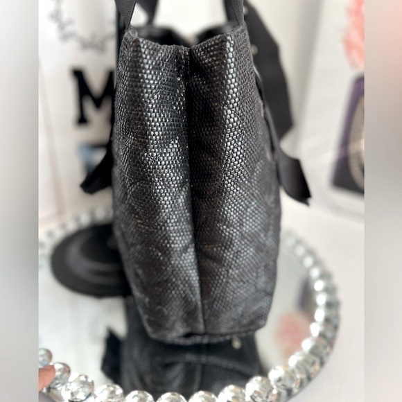 Kate Spade quilted Grosgrain Ribbon Bow Black tote bag - Picture 12 of 14